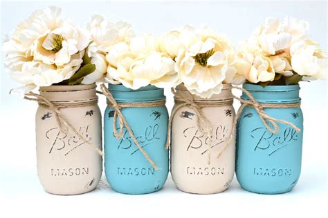 Mason Jars Bulk Painted Mason Jars Dorm Decor Chic | Etsy | Mason jars ...