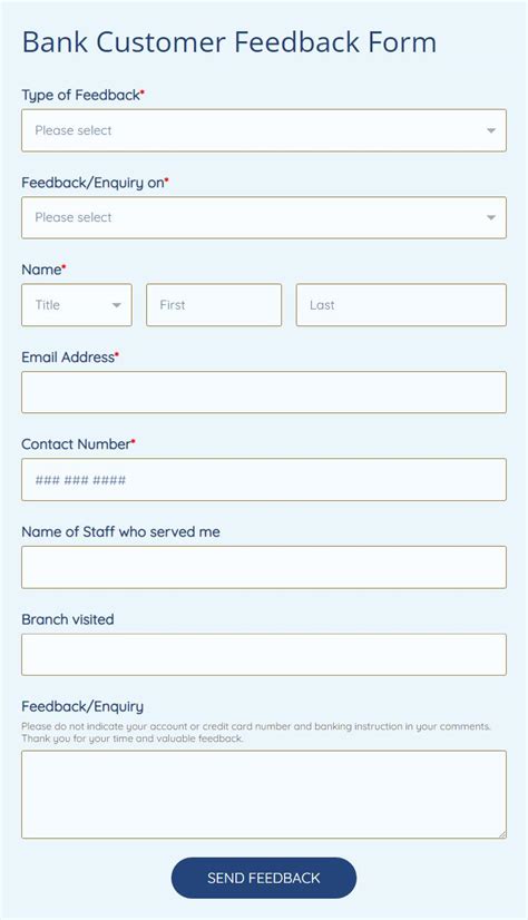 Customer Feedback Form Template | 123 Form Builder