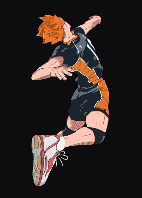 'Fly High - Hinata Shoyo ' Poster by Qreative | Displate Hinata, Volleyball Photography, Anime ...