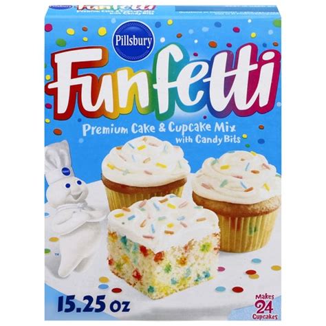 Pillsbury Funfetti Premium Cake & Cupcake Mix - 15.25oz : Target