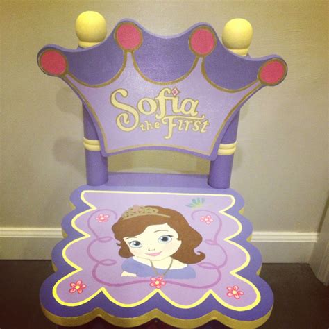 Sofia the first kids/toddler chair for little girl. Purple and yellow are main colors. By ...