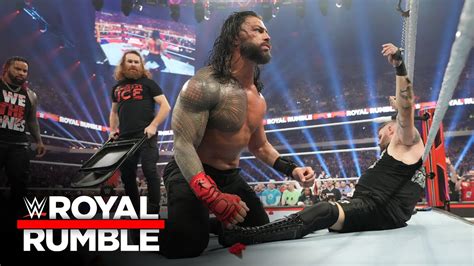 Sami Zayn smashes Roman Reigns with a steel chair: WWE Royal Rumble ...