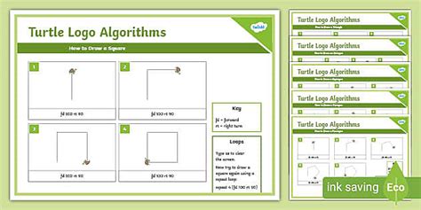 Turtle Logo Shape Coding Posters (teacher made) - Twinkl