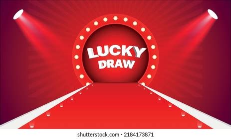 Lucky Draw Stage Design Red Color: เวกเตอร์สต็อก (ปลอดค่าลิขสิทธิ์) 2184173871 | Shutterstock