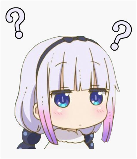 Kanna Confused Discord Emoji - Transparent Anime Discord Emojis, HD Png Download - kindpng