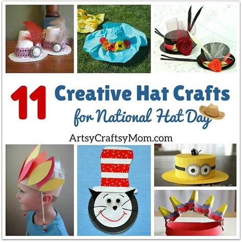 11 Creative Hat Crafts for National Hat Day - Artsy Craftsy Mom