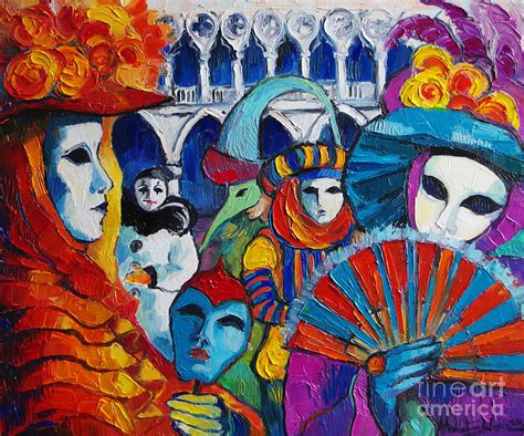 Venice Carnival Painting by Mona Edulesco - Pixels