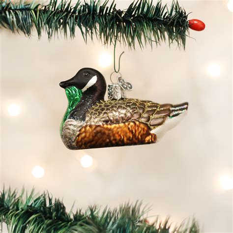 Canada Goose Glass Ornament Canadian Geese Old World Christmas - TheHolidayBarn.com