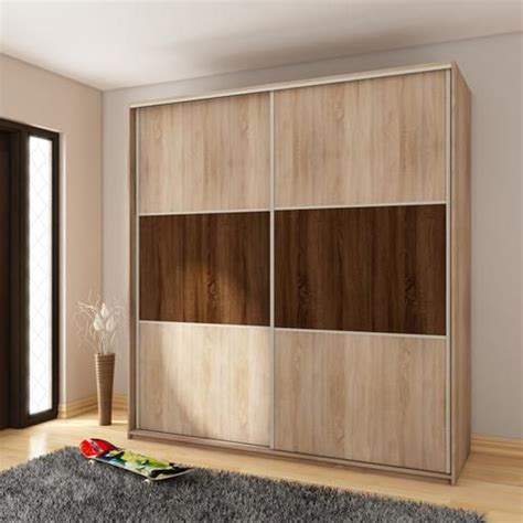 Modern Wardrobe ''Rico'' 2 slide door C 160cm x 216cm x 65cm | Wardrobe ...