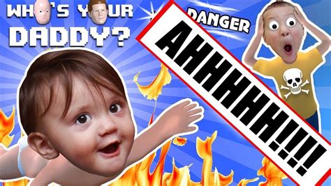 BABY IN DANGER ☠ Who's Your Daddy Skit + Gameplay w/ Shawn vs Knife, Fir... | Skits, Daddy, Good ...