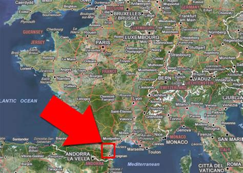 France with the Rennes-le-Château area highlighted | Rennes-le-Château Research and Resource