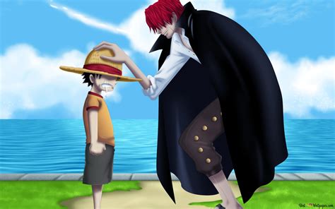 One Piece - Luffy & Shanks HD wallpaper download