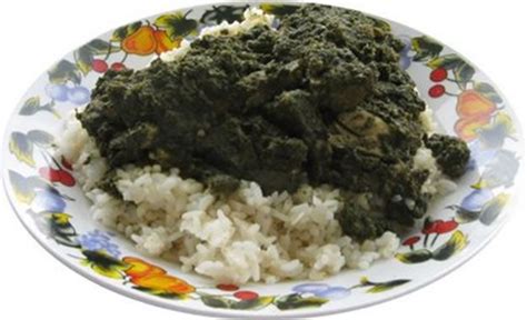 Cassava Leaves Stew | African cooking, West african food, Rice side ...