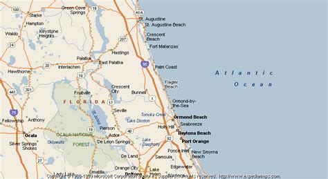 Map of Flagler Beach