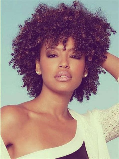 Short curly weave afro hairstyles for black women