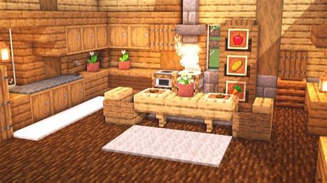 Minecraft: How to Build a Large Kitchen Design (Tutorial) | Minecraft kitchen ideas, Minecraft ...