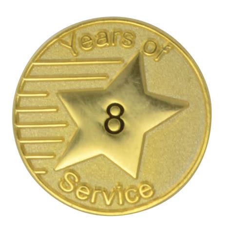 YOS Years of Service Lapel Pin All Years 1-50 | StockPins.com
