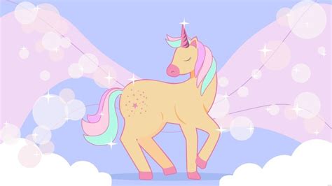 Pastel Glitter Unicorn Background in Illustrator, SVG, JPG, EPS, PNG - Download | Template.net