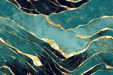 Premium Photo | Turquoise marble texture seamless pattern