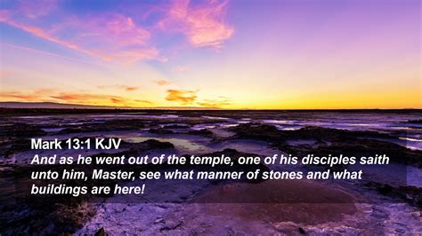 Mark 13:1 KJV Desktop Wallpaper - And as he went out of the temple, one ...