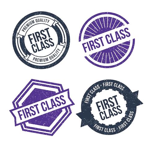 Free Vector | Flat design first class stamp collection