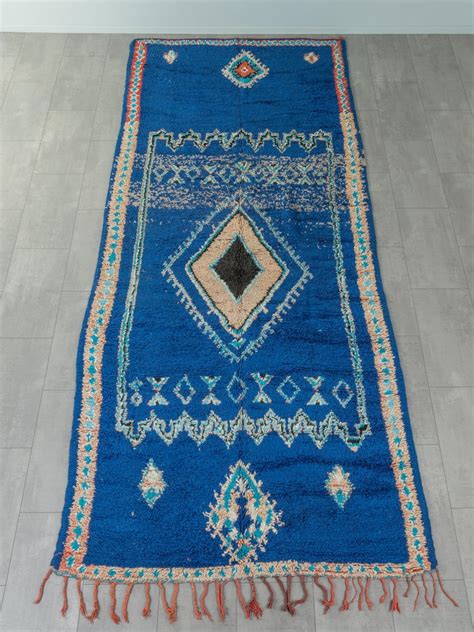 Boujad Berber Rug 100% Wool Handmade 1980s For Sale at 1stDibs
