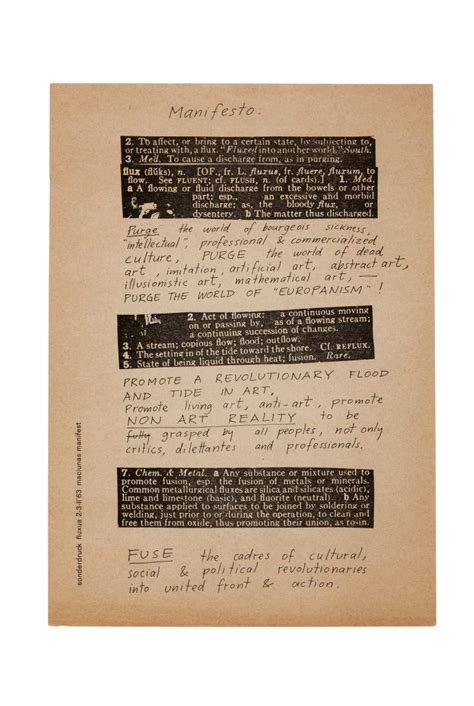 Fluxus Manifesto // George Maciunas – noartcollect