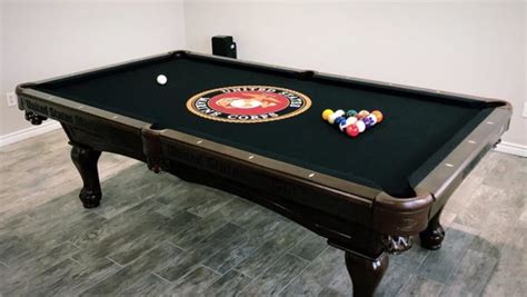 Custom Design Pool Table Felt With Matching Printed Rail Cloth