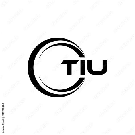 TIU letter logo design with white background in illustrator, cube logo ...