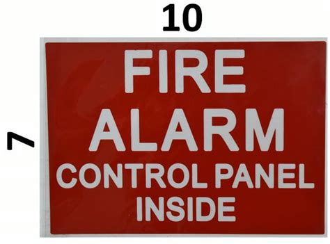 FIRE ALARM CONTROL PANEL INSIDE Sign (Sticker)