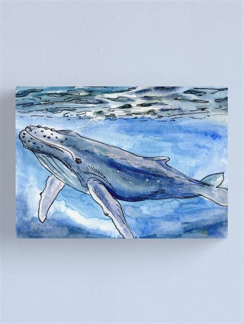 "Blue Whale" Canvas Print for Sale by SarahMogliazzi | Redbubble