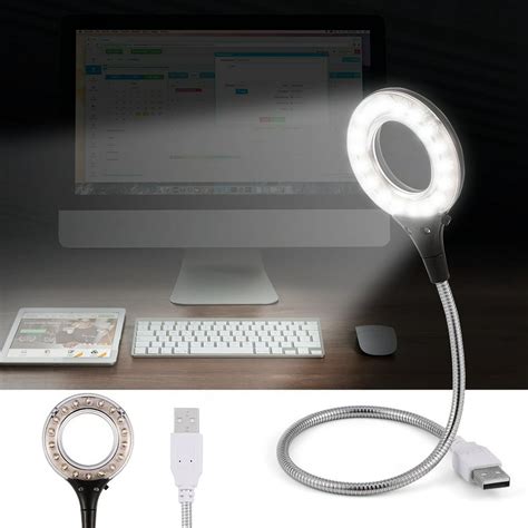 Tebru USB Light for Laptop,LED Light,Universal High Brightness Portable USB 18Pcs LED Lamp Blubs ...