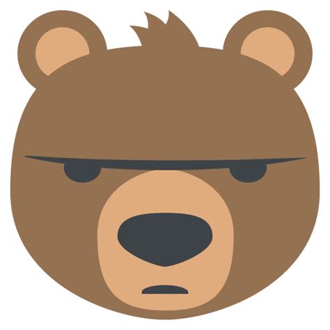 Bear Face | ID#: 1457 | Emoji.co.uk