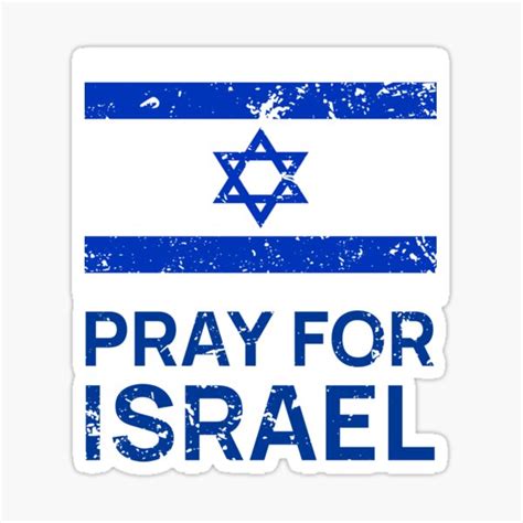 "Pray for Israel IL" Sticker for Sale by DesignByAmyPort | Redbubble