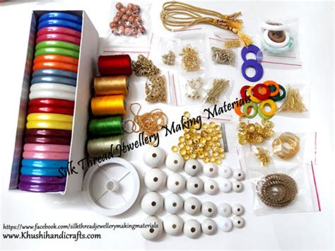 Buy Silk Thread Jewellery Making Materials/ Kits / Jewelry findings Online Store ! – Khushi ...