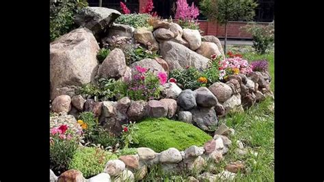 Easy building a rock garden - YouTube