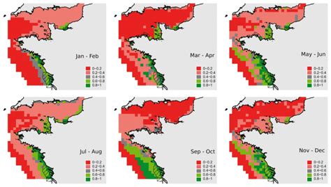 1. Alosa alosa. Prediction maps for allis shad (20 × 20 km cells) in ...