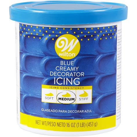 Wilton Creamy Decorator Icing, Blue, 16oz - Walmart.com - Walmart.com