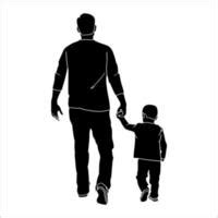 Free Father And Child Clipart Vector