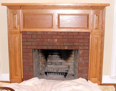 ...the September Studio: Before and After: fireplace mantel...