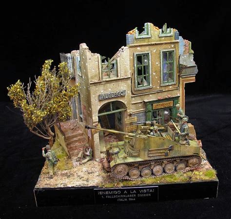 Enemy in sight - Italy 1944 | Military diorama, Scale art, Model paint