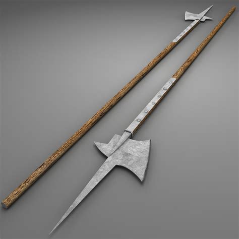 3d halberd polearm