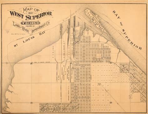 Map of West Superior, Wisconsin | Map or Atlas | Wisconsin Historical ...