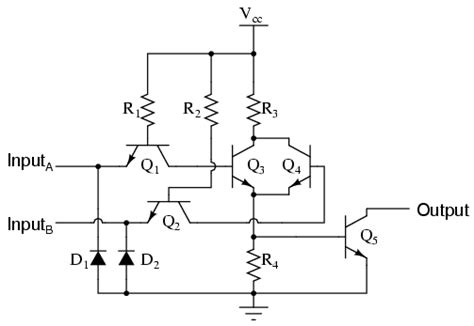 TTL NOR and OR gates | Logic Gates | Electronics Textbook