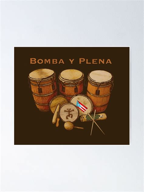 "Bomba y Plena Puerto Rico" Poster for Sale by liamaris | Redbubble