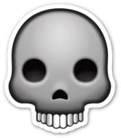 Cursed Skull Emoji PNG Image | PNG Mart