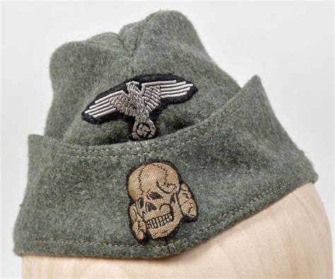 Regimentals | GERMAN WWII WAFFEN SS ENLISTED RANKS OVERSEAS CAP.