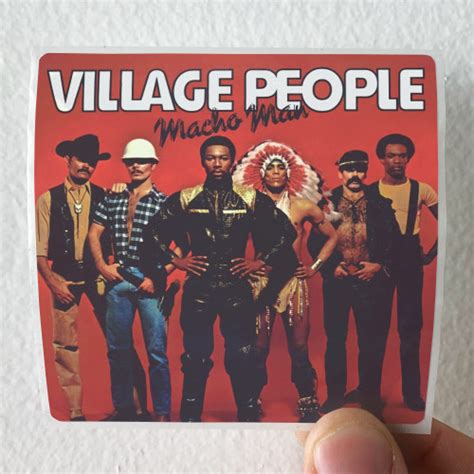 Village People Macho Man Album Cover Sticker