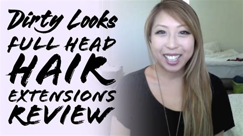 Dirty Looks Full Head Hair Extensions Review - YouTube