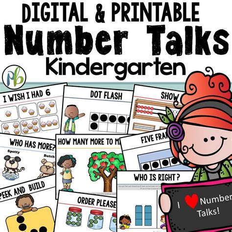 Kindergarten Number Talks both Digital and Printable | Number talks, Number talks kindergarten ...